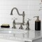 Kingston Brass KS3918PX Restoration Bathroom Bridge Faucet, Brushed Nickel KS3918PX - alternate 4